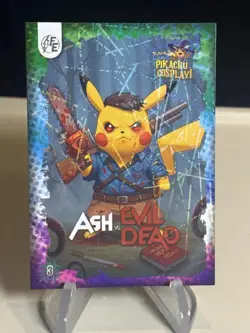 POKEMON PIKACHU COSPLAY ASH VS. EVIL DEAD #3 - HOLOGRAPHIC ZL13 - Image 1