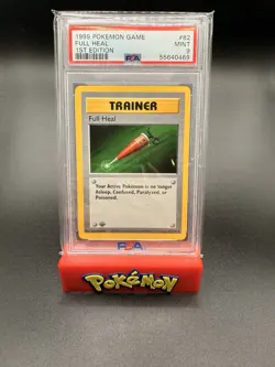 POKEMON 1st Edition Shadowless Base Set FULL HEAL 82/102 Uncommon PSA 9 MINT - Image 1
