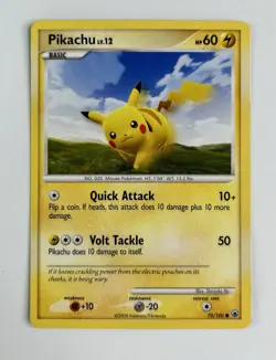 Pikachu 2008 Pokemon Diamond & Pearl Majestic Dawn #70/100 * Light Play - Image 1