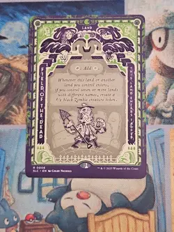 Field Of The Dead, MTG Secret Lair-Encyclopedia of Magic- Non Foil- Near Mint - Image 1