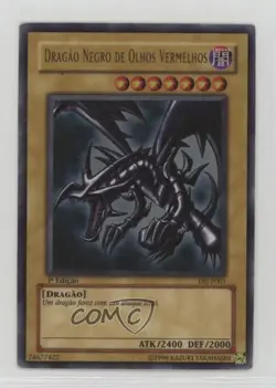 Red-Eyes Black Dragon Portuguese 1st Ed. YuGiOh Starter Deck Joey #DIJ-P001 2002 - Image 1