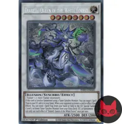 Yugioh Diabell, Queen of the White Forest INFO-EN040 Secret Rare 1st Edition LP - Image 1