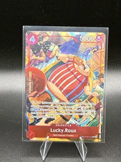 Namco Lucky.Roux A Fist of Divine Speed OP09-015 Character Blocker Foil TR - Image 1