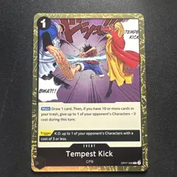 Tempest Kick OP07-096 500 Years in the Future Foil One Piece TCG English Luffy - Image 1