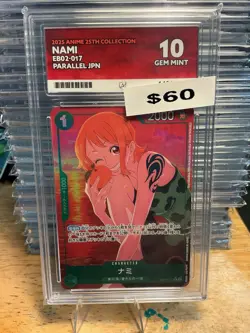 One Piece NAMI (ALT ART)EB02-017 ANIME 25TH COLLECTION JAPANESE ACE 10 - Image 1