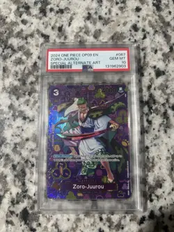 One Piece CCG Zoro-Juurou Special Alternate Art OP05-067 PSA 10 Gem Mint English - Image 1