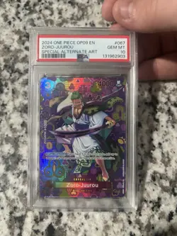 One Piece CCG Zoro-Juurou Special Alternate Art OP05-067 PSA 10 Gem Mint English - Image 2