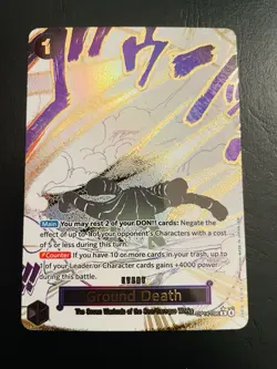 Ground Death - One Piece (Alternate Art) OP14-096 The Azure Sea's Seven Foil - Image 1