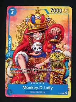 Monkey.D.Luffy (2nd Anniversary Stamped) P-043 One Piece Promo Non Foil - Image 1
