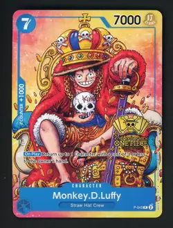 Monkey.D.Luffy (2nd Anniversary Stamped) P-043 One Piece Promo Non Foil - Image 1