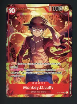 One Piece TCG Monkey D Luffy ST10-006 SR Treasure Booster Set Promo - Image 1