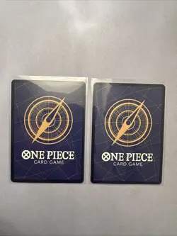 (2) MONKEY D LUFFY 2022 One Piece Japanese TCG CCG Rare op01-024 Foil Holo SR - Image 2