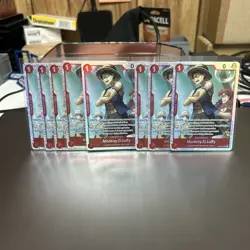 One Piece TCG English OP14-013 Monkey D Luffy SR Foil X 8 - Image 1