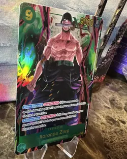 One Piece Wings of the Captain Roronoa Zoro OP06-118 Secret Rare SEC Alt Art - Image 2
