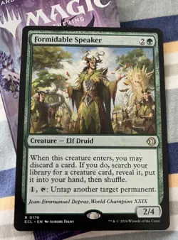 Magic The Gathering Formidable Speaker R0176 Mint Card - Lorwyn Eclipsed (mtg) - Image 1