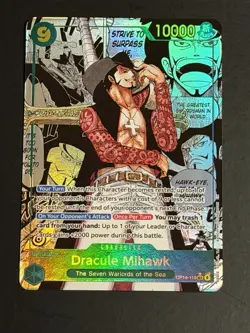 Dracule Mihawk (Manga) OP14-119 The Azure Sea's Seven Foil - Image 2