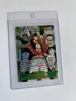Dracule Mihawk (Manga) OP14-119 The Azure Sea's Seven Foil Pristine condition - Image 4