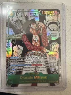 Dracule Mihawk (Manga) OP14-119 The Azure Sea’s Seven Foil English Mint - Image 1