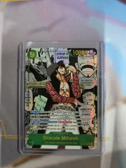 Dracule Mihawk (Manga) OP14-119 The Azure Sea's Seven Foil ENGLISH - CLEAN COPY - Image 1
