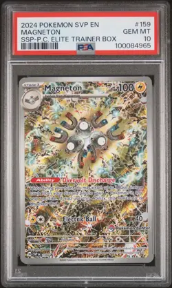 2024 POKEMON SVP EN-SV BLACK STAR PROMO #159 MAGNETON PSA 10 - Image 1