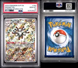 2024 POKEMON SVP EN-SV BLACK STAR PROMO #159 MAGNETON PSA 10 - Image 3