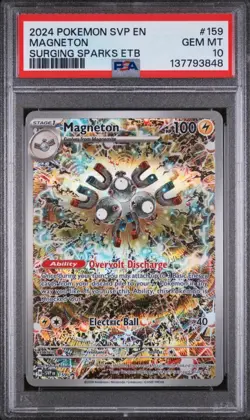 PSA 10 2024 POKEMON SVP EN-SV BLACK STAR PROMO #159 MAGNETON - Image 1