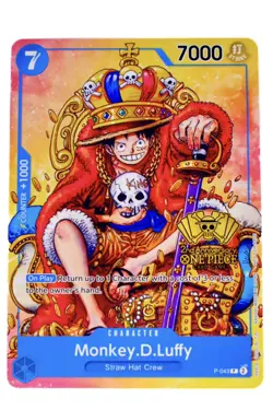 Monkey.D.Luffy (2nd Anniversary Stamped Promo) P-043 - One Piece TCG - English - Image 1