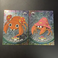 Pokemon 2000 Topps Chrome Parasect #47, Paris#46 NM TV Series 1 Spectra Chrome - Image 1