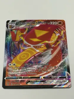 Pokemon Centiskorch VMAX Ultra Rare Holo SWSH03: Darkness Ablaze 034/189 NM - Image 1