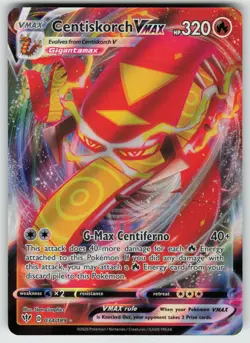 Pokemon Centiskorch VMAX Ultra Rare Holo SWSH03: Darkness Ablaze 034/189 NM - Image 1