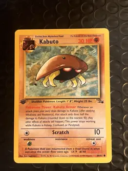 Kabuto 50/62 Fossil First Edition - Pokemon TCG - Image 4