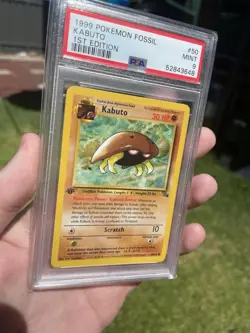 Pokemon Fossil First 1st Edition Kabuto PSA Grade 9 50/60 Mint! King Kabuto! TCG - Image 2