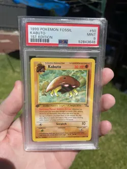 Pokemon Fossil First 1st Edition Kabuto PSA Grade 9 50/60 Mint! King Kabuto! TCG - Image 5