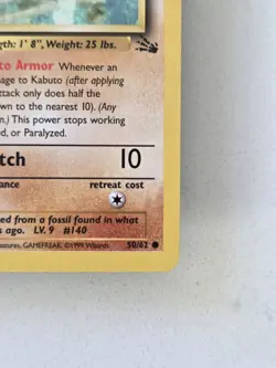 Kabuto 50/62 Fossil Regular First Edition LP Clean Tcg Vintage Pokemon - Image 3