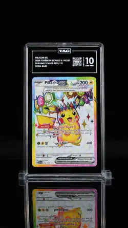 Pikachu ex Gem Mint TAG 10 Surging Sparks 219/191 Pokemon Card - Image 1