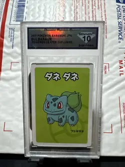 2019 Bulbasaur Old Maid Babanuki Pokemon Card 10 Gem Mint - Image 1