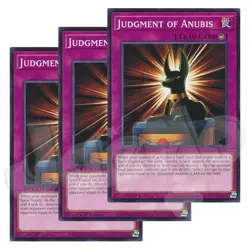 Yugioh Judgment of Anubis x 3 - 1st Edition NM - Plus Free Holo Card - Image 1