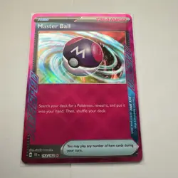 Master Ball 153/162 Temporal Forces ACE Spec Rare Pokemon Card - Image 1