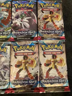 Pokemon TCG SV4 Paradox Rift Booster Pack Lot of 12 Factory Sealed Card Packs - Image 5