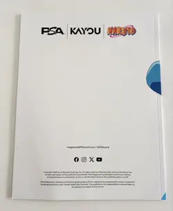 PSA Magazine X Kayou Exclusive Naruto Uzumaki SEALED Promo Card December 2025 - Image 2