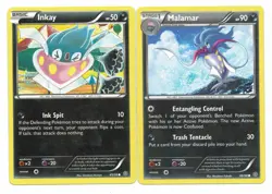Pokemon Cards: Malamar 46/98 & Inkay 45/98 Ancient Origins Evolution Set! NM - Image 1