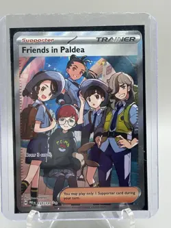 Pokemon TCG Trainer Friends in Paldea Ultra Rare Holo Card 137/131 - Image 4