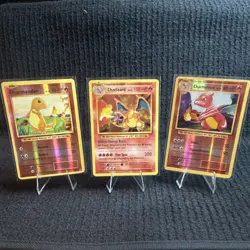Pokemon 2016 Evolutions Charizard Charmander Charmeleon Holo Card Lot - 3 Cards - Image 1