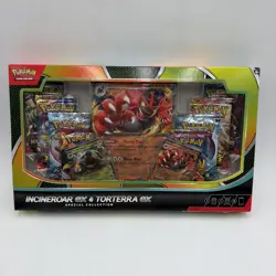 Pokemon Trading Card Game Incineroar ex and Torterra ex Special Collection Box - Image 1