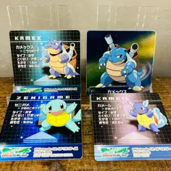 (NM) Blastoise Squirtle Mini Card Advance Holo Tomy 2005 Japanese Pokemon Card - Image 1