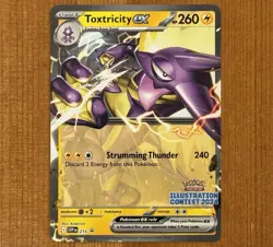 Toxtricity SVP215, NM, Illustration Contest 2024 Promo, Non-Holo, Pokemon Cards - Image 1