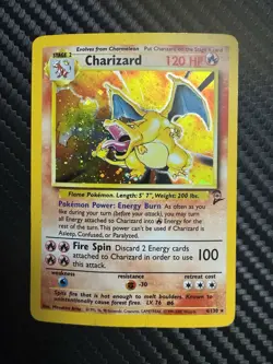 Pokemon TCG Charizard Base Set 2 Holo Rare Card 4/130 Ungraded - Image 2