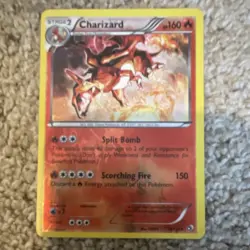 Pokemon Charizard 160 HP Holo Rare Black & White 19/113 Dragon Card 2013 - Image 1