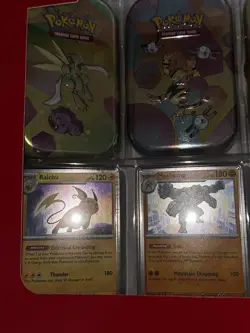 2 Pokemon 151 | 8 Mini Tins + 8 Promo Cards Bundle - Sam’s | 2 SWIRLS / 1 SWIRL - Image 3