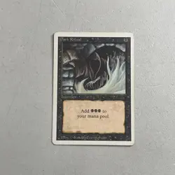 Magic the Gathering MTG 1994 Revised Edition Card -- Dark Ritual - Image 1